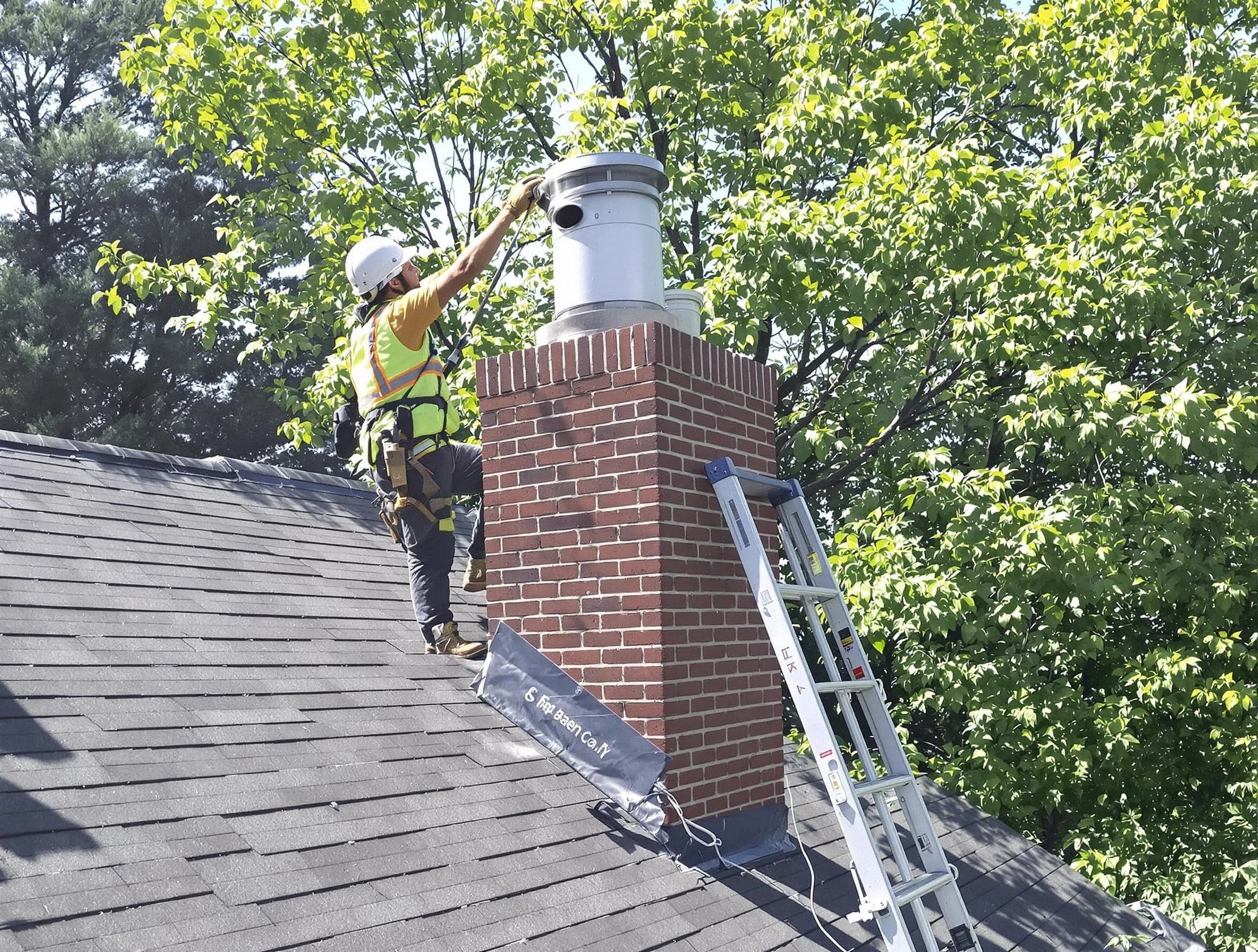 Chimney liner inspection by Hooper Chimney Sweep in Hooper, UT
