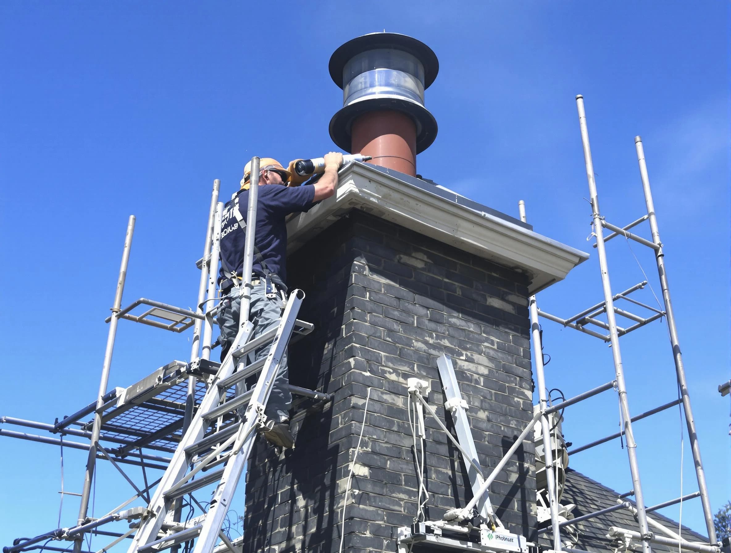 Sturdy chimney crown finished by Hooper Chimney Sweep in Hooper, UT