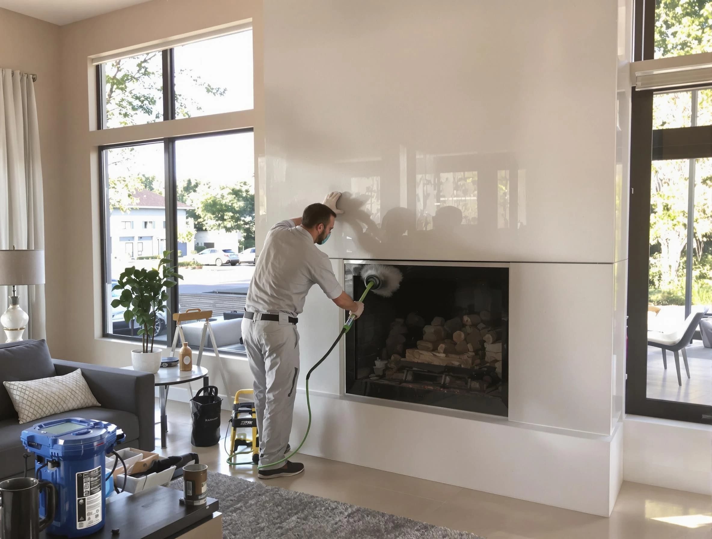 Hooper Chimney Sweep performing thorough soot removal in Hooper, UT