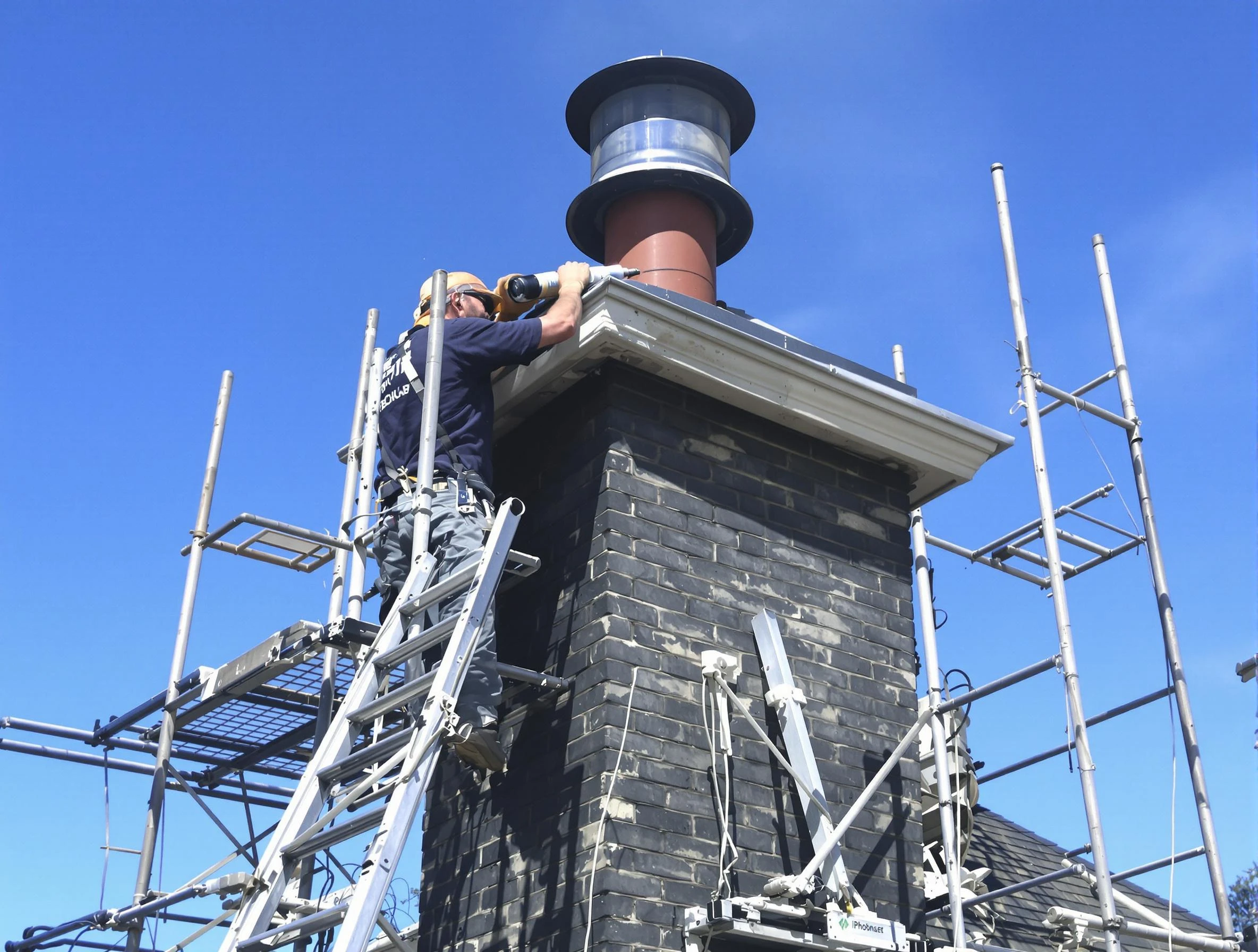 Sturdy chimney crown finished by Hooper Chimney Sweep in Hooper, UT