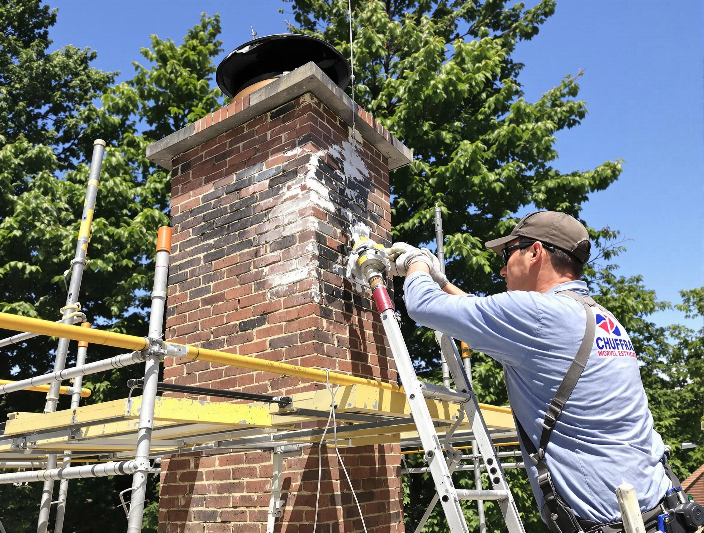 Structural chimney repair by Hooper Chimney Sweep in Hooper, UT